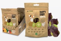 Ласощі м'ясні HAPPY FARM, ягня з ківі,80гр