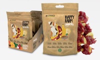 Ласощі м'ясні HAPPY FARM,качка з бананом,80гр