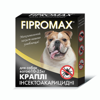  Краплі FIPROMAX д/середніх собак вагою 10-25 кг