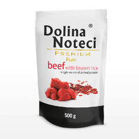  Пауч Dolina Noteci  Premium Pure для собак алергіків з яловичиною та корич. рисом, 500 гр