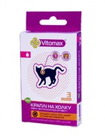 Vitomax ЭКО - капли на холку против блох и клещей для котов