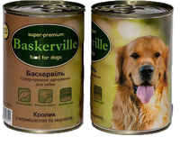 Консерва Baskerville для собак з кроликом та морквою