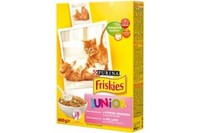 FRISKIES® KITTEN (ФРІСКІС КІТЕН). З КУРКОЮ, МОРКВОЮ ТА МОЛОКОМ. СУХИЙ ПОВНОРАЦІОННИЙ КОРМ ДЛЯ КОШЕНЯТ