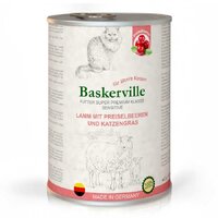 Консерва Baskerville для котів ягня з журавлиною та котячою травою 400 г