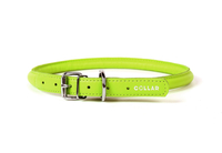 Круглый ошейник Collar Glamour для длинношерстных собак 8 мм 20-25 см Лайм (22405)
