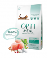 Сухий корм для кошенят – курка від Optimeal