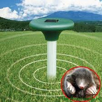 Отпугиватель кротов на солнечной батарее PestBye LED+