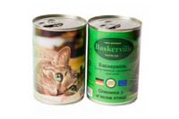 Консерва Baskerville для котів з олениною та курячим м'ясом 400 г
