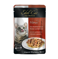 Edel Cat pouch печінка та кролик у соусі 100г