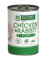 Влажный корм для щенков всех пород с курицей и кроликом Nature's Protection Puppy chicken & Rabbit
