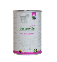 Консерва Baskerville для кошенят телятина з чорницею 400 г