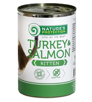 Nature's Protection Kitten Turkey&Salmon 400г влажный корм 