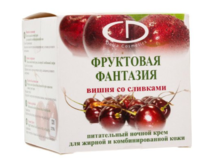 Крем питательный ночной "Delia" фруктовая фантазия вишня со сливками (50ml)