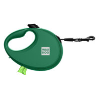 Повідець-рулетка для собак Waudog R-leash з контейнером для пакетів, світловідбивна стрічка, М, до 20 кг, 5 м