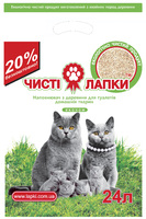 Чистые Лапки Эконом Древесный наполнитель - 6 кг