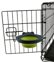 Dexas Collapsible Kennel Bowl  Миска складная с креплением для клетки для собак и кошек