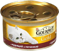 Gourmet Gold курица печень кусочки в подливе 85 г Гурме Голд