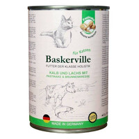Консерва Baskerville для котів з телятиною та лососем 400 г