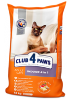 Клуб 4 Лапы Premium Indoor 4in1 Сухой корм для кошек живущих в помешении 