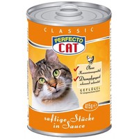 Консерви для котів Perfecto Cat Classic соковиті шматочки птиці в соусі