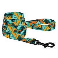 Повідець для собак BronzeDog Urban Camo Нейлоновий Зелений