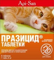 Api-San ПРАЗИЦИД таблетки для кошек