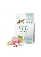OptiMeal (Оптиміл) сухий корм для стерилізованих котів - індичка та овес