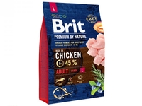 Brit Premium Adult L сухий корм для дорослих собак великих порід з куркою