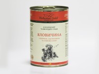 Консервированный корм для щенков и молодых собак Hubertus Gold Ягненок и Говядина с Пастернаком и Кольраби, 400 г